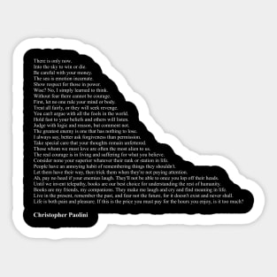 Christopher Paolini Quotes Sticker